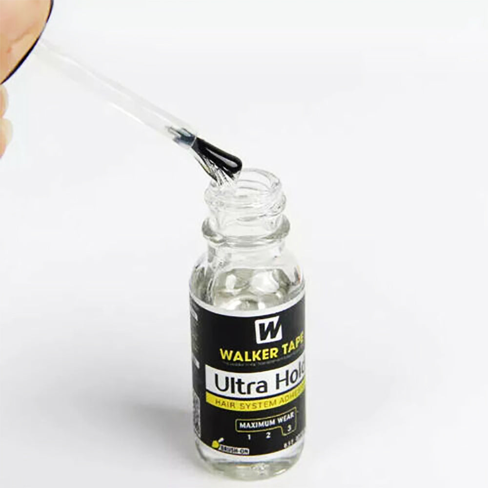 Ultra Hold Glue Adhesive Soft Bond Lace Poly Hair Replacement System Front Bonding Weave Wigs Active Hair System Hairpiece Super Bold Hold Adhesive Liquid Glue 0.5 Oz