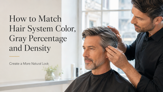 How to Match Hair System Color, Gray Percentage and Density