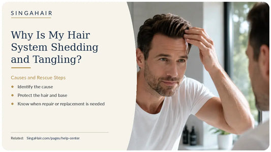 Why Is My Hair System Shedding and Tangling? Causes and Rescue Steps