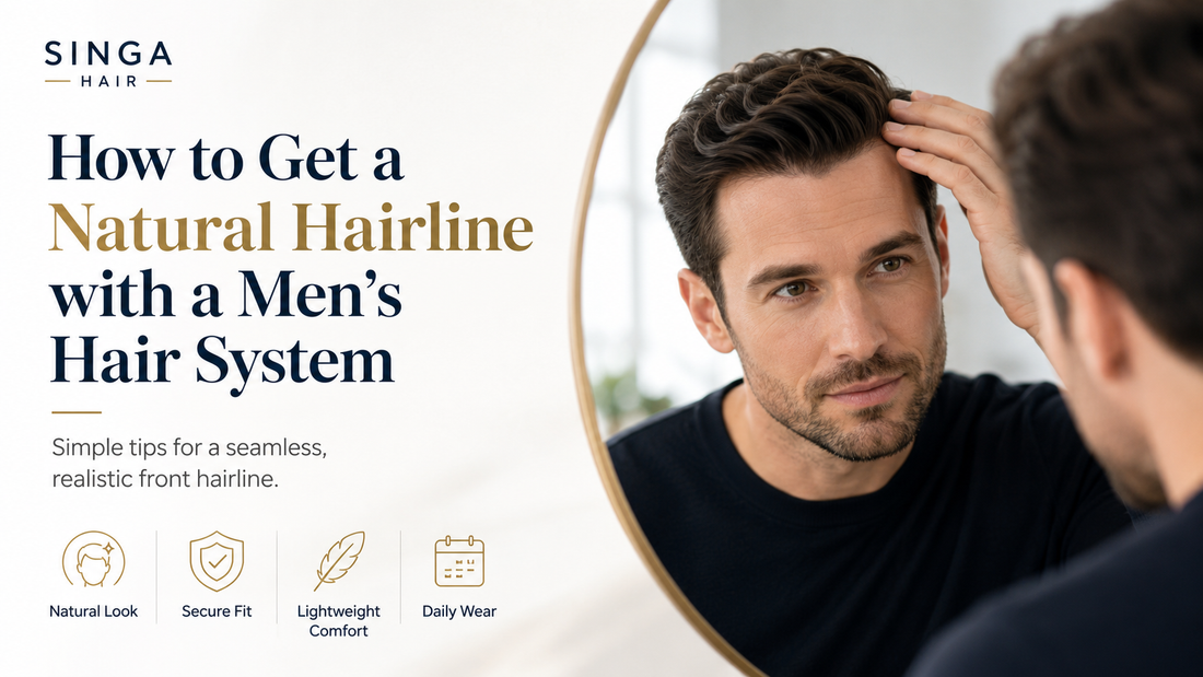 How to Get a Natural Hairline with a Men's Hair System