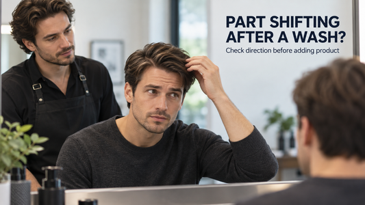 hair system side part shifting after wash