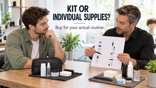 hair system starter kit versus separate supplies buying consultation