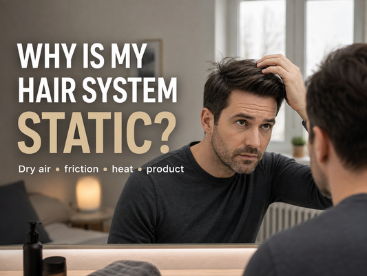 hair system static flyaways and frizz troubleshooting in dry air