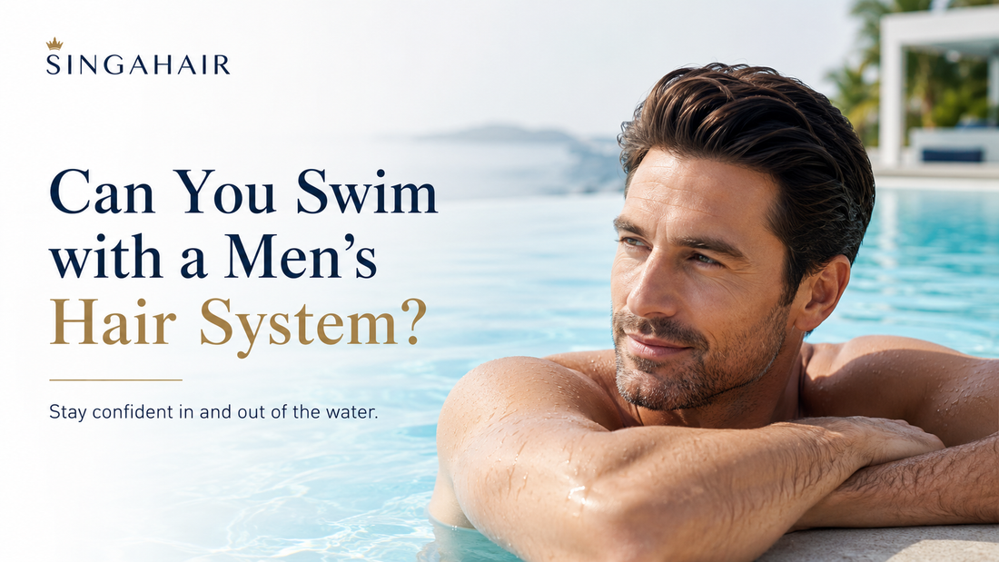 Can You Swim with a Men's Hair System?