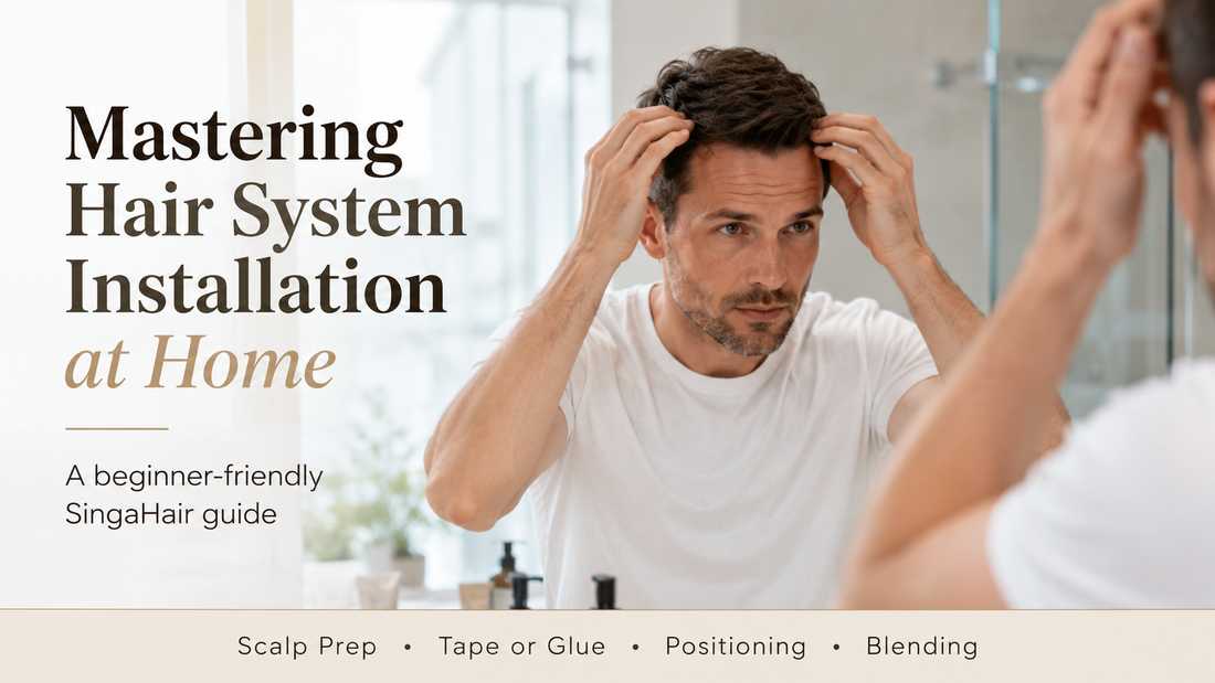 Mastering Hair System Installation at Home with SingaHair