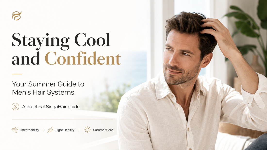Staying Cool and Confident: Your Summer Guide to Men’s Hair Systems from SingaHair