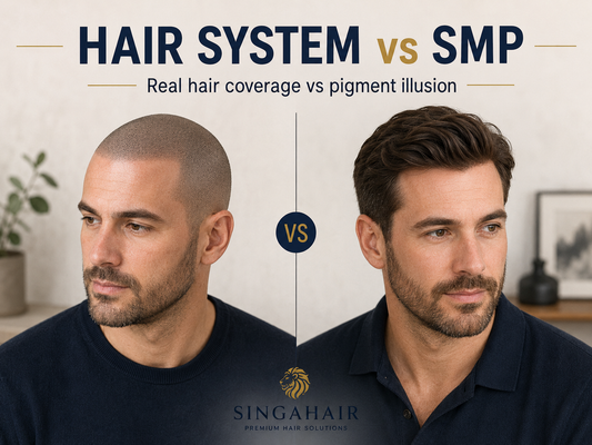 hair system vs scalp micropigmentation comparison for men