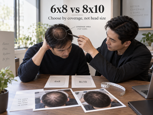6x8 vs 8x10 hair system base size comparison