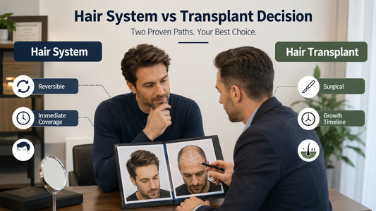 Hair system versus hair transplant decision priorities