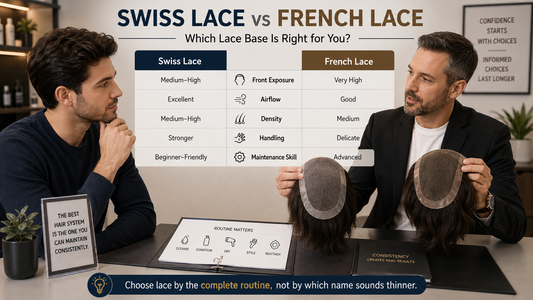 Swiss lace and French lace hair system buying priorities compared