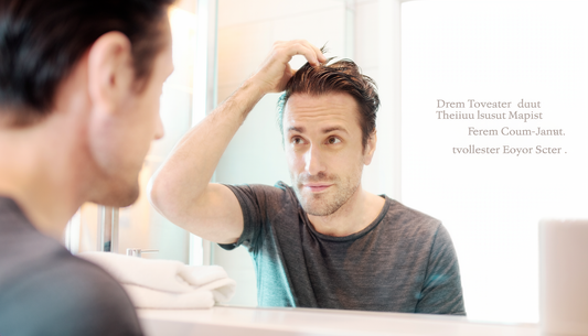 men hair system dark appearance immediately after washing