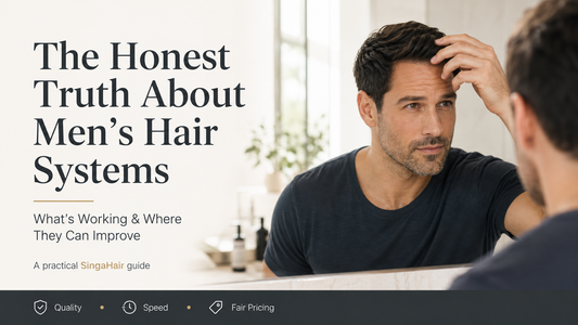 The Honest Truth About Men's Hair Systems: What’s Working & Where They Can Improve with SingaHair