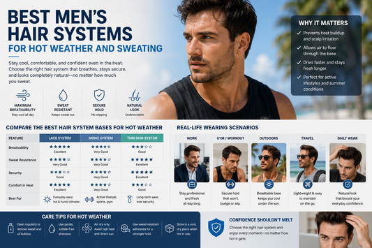 Best Men's Hair Systems for Hot Weather and Sweating
