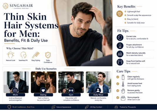 Thin Skin Hair Systems for Men: Benefits, Fit & Daily Use