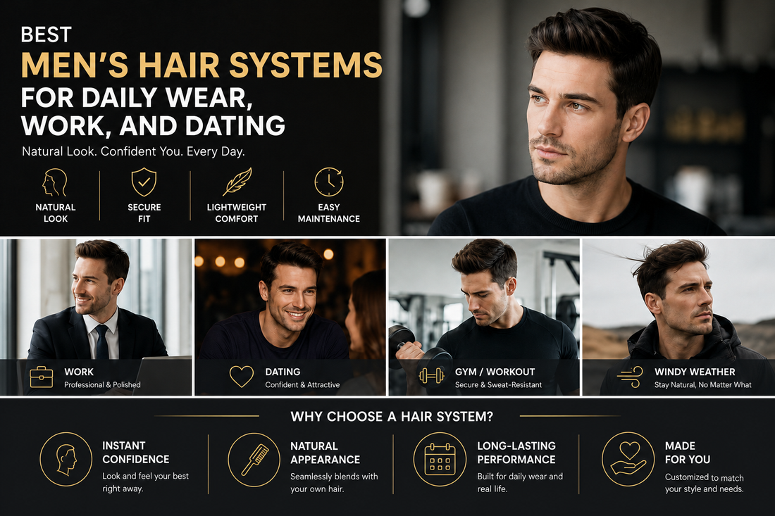 Best Men's Hair Systems for Daily Wear, Work, and Dating