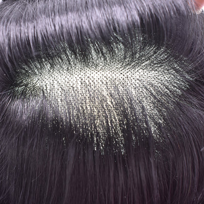 SINGA HAIR Mens Toupee Hair Pieces Invisible French Lace Hair Systems For Men