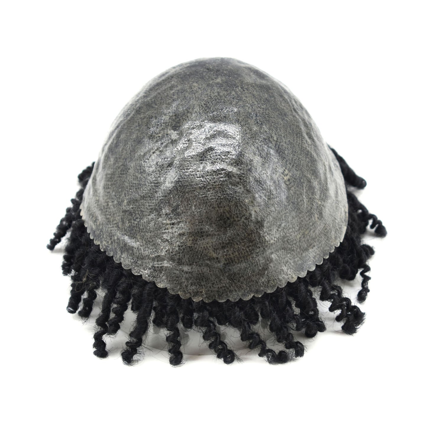 SINGA HAIR Afro Toupee for Black Men Poly Hair Units for African American Men Hair System Afro Brazilian Hair Replacement System