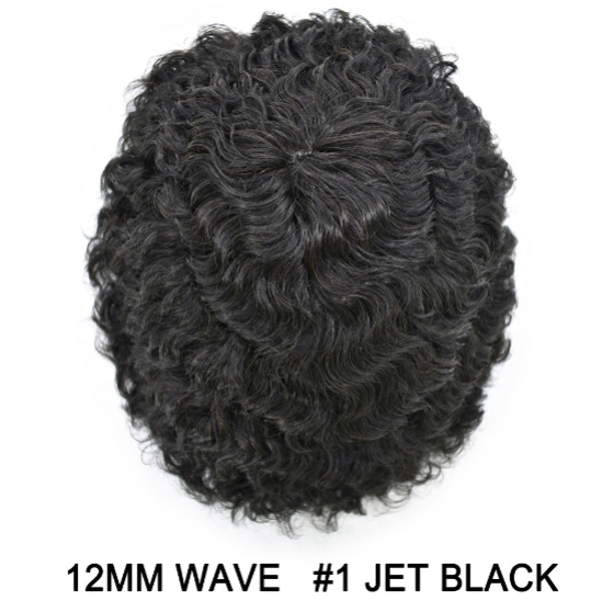 SINGA HAIR Thin Skin PU Afro Toupee for Black Men Hair Units for African American Men Hair System Afro Brazilian Hair Replacement System