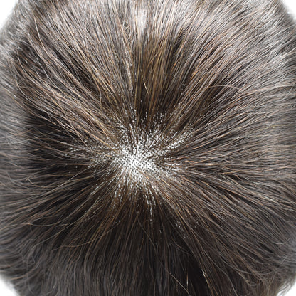 SINGA HAIR Human Hair System For Men Monofilament With 2inch PU Mens Hairpieces