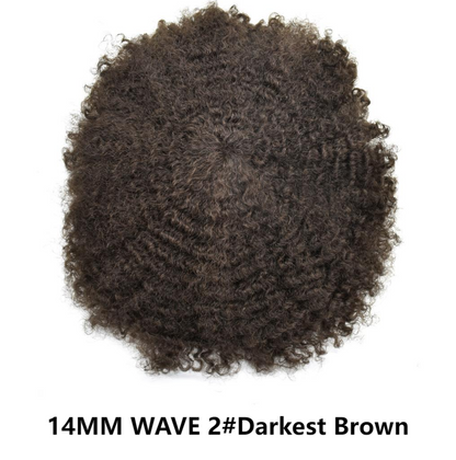 SINGA HAIR Afro Toupee For Black Men Human Hair Replacement System Units 0.12mm Durable Full Poly Skin Mens Hairpiece African American Mens Weave Hair Units