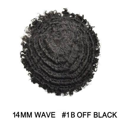 SINGA HAIR Thin Skin PU Afro Toupee for Black Men Hair Units for African American Men Hair System Afro Brazilian Hair Replacement System