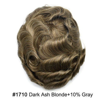 SINGA HAIR US Stock Toupee for Mens Full PU Injected Human Hairpiece for Men Durable Mens Hair System|Fast Shipping USA