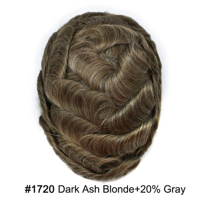 SINGA HAIR US Stock Toupee for Mens Full PU Injected Human Hairpiece for Men Durable Mens Hair System|Fast Shipping USA