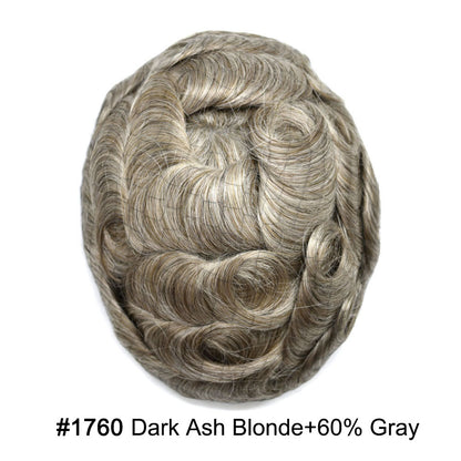 SINGA HAIR US Stock Toupee for Mens Full PU Injected Human Hairpiece for Men Durable Mens Hair System|Fast Shipping USA