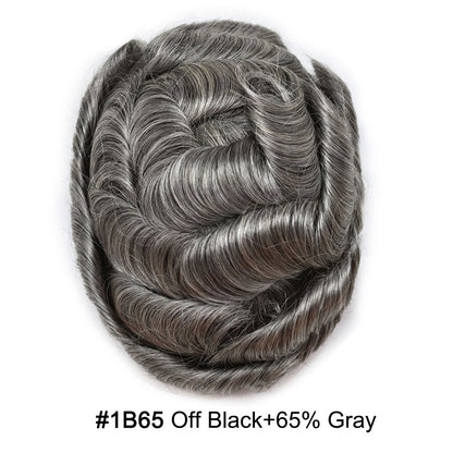 SINGA HAIR US Stock French Lace Front Mens Toupee Breathable Invisible Knots Human Hairpiece|Fast Shipping USA