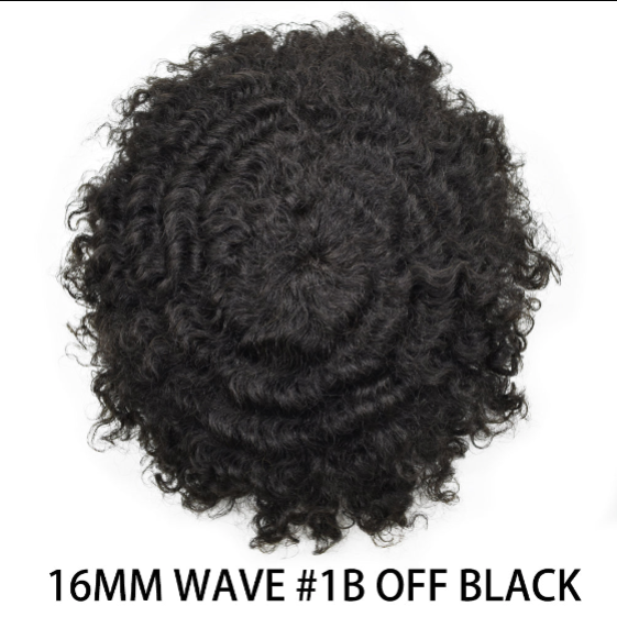 SINGA HAIR Thin Skin PU Afro Toupee for Black Men Hair Units for African American Men Hair System Afro Brazilian Hair Replacement System