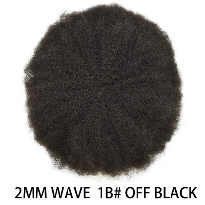SINGA HAIR Thin Skin PU Afro Toupee for Black Men Hair Units for African American Men Hair System Afro Brazilian Hair Replacement System