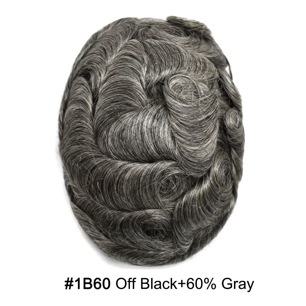 SINGA HAIR Toupee For Men Fine Mono Mens Hair Piece Human Hair Units Replacement System Lace Front Hairpieces