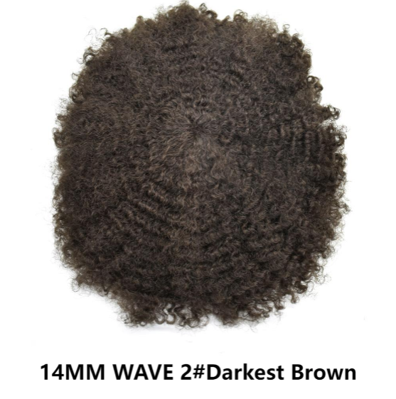 SINGA HAIR Thin Skin PU Afro Toupee for Black Men Hair Units for African American Men Hair System Afro Brazilian Hair Replacement System