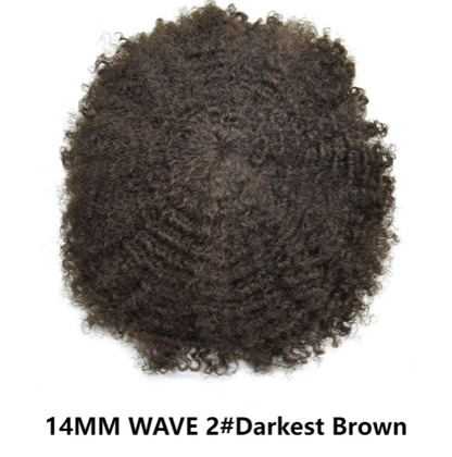 SINGA HAIR Thin Skin PU Afro Toupee for Black Men Hair Units for African American Men Hair System Afro Brazilian Hair Replacement System