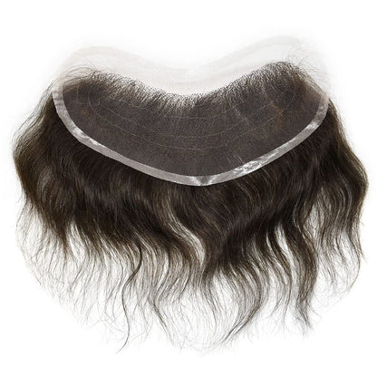 SINGA HAIR Swiss full Lace Frontal 4CM x 18CM High Quality Frontal Remy Human Hair for Receding Hairline Front Hair System