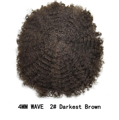 SINGA HAIR Afro Toupee For Black Men Human Hair Replacement System Units 0.12mm Durable Full Poly Skin Mens Hairpiece African American Mens Weave Hair Units