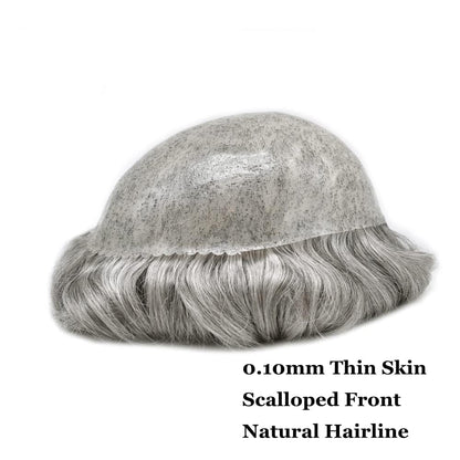 SINGA HAIR US Stock Toupee for Mens Full PU Injected Human Hairpiece for Men Durable Mens Hair System|Fast Shipping USA