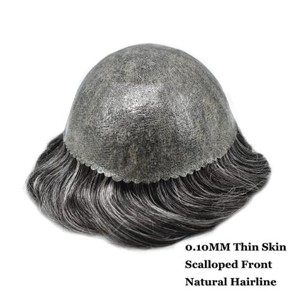 SINGA HAIR US Stock Toupee for Mens Full PU Injected Human Hairpiece for Men Durable Mens Hair System|Fast Shipping USA