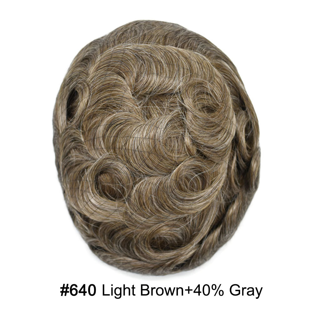 SINGA HAIR US Stock Toupee for Mens Full PU Injected Human Hairpiece for Men Durable Mens Hair System|Fast Shipping USA
