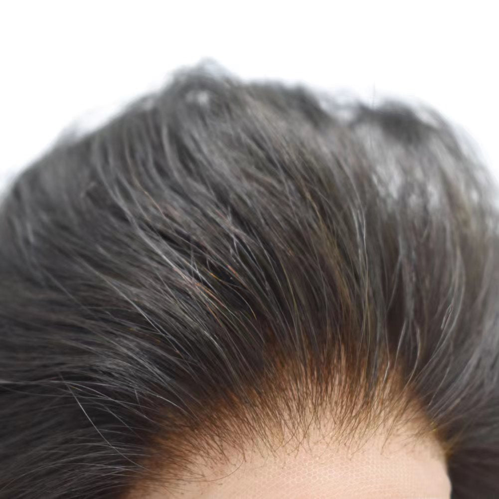 SINGA HAIR US Stock French Lace Front Mens Toupee Breathable Invisible Knots Human Hairpiece|Fast Shipping USA