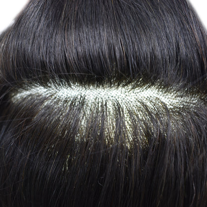 SINGA HAIR Mens Toupee Hair Pieces Lace Front Hair Unit Durable Fine Monofilament Hair Systems For Men Bleached Knots Natural Hairline