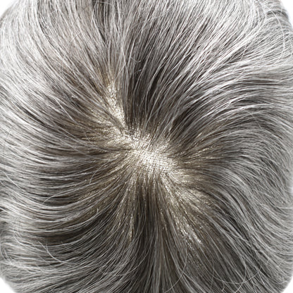 SINGA HAIR French Lace Hair System for Men PU Coated Lightweight Mens Hairpiece Center Lace Human Toupee for Men Breathable