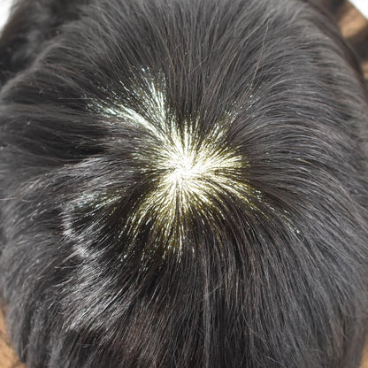SINGA HAIR US Stock Toupee for Mens Full PU Injected Human Hairpiece for Men Durable Mens Hair System|Fast Shipping USA