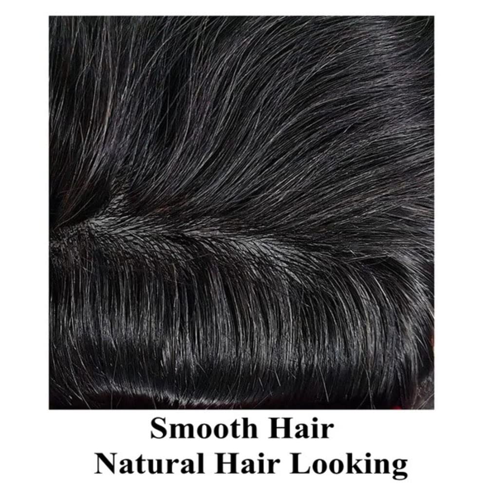 SINGA HAIR US Stock Toupee for Mens Full PU Injected Human Hairpiece for Men Durable Mens Hair System|Fast Shipping USA