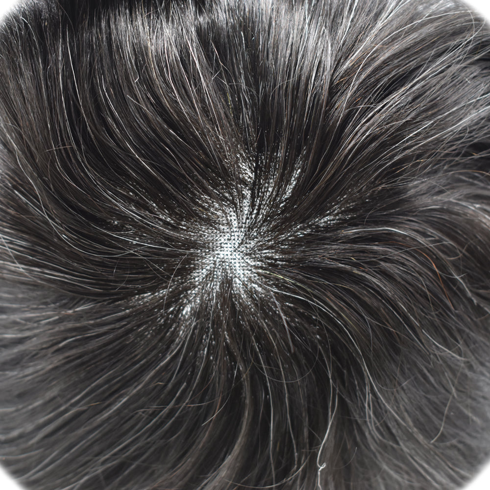 SINGA HAIR Mens Hair System Fine Monofilament Front Mens Human Hair Toupee Non-Surgical Hair Replacement For Mens Hairpiece