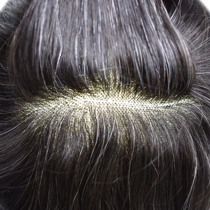 SINGA HAIR Mens Hair System Fine Monofilament Front Mens Human Hair Toupee Non-Surgical Hair Replacement For Mens Hairpiece