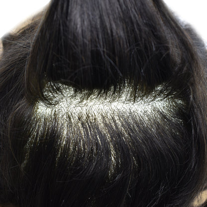 SINGA HAIR Toupee Hair for Men Real Human Hair  Super Fine Welded Mono Durable and Breathable Hairpieces for Men Bleached Knot Hair System