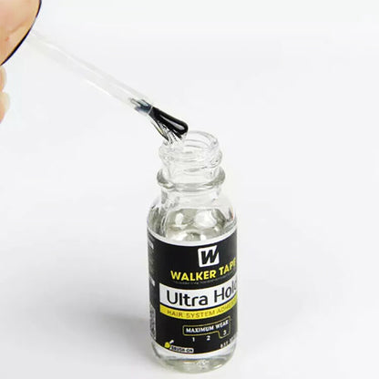 Ultra Hold Glue Adhesive Soft Bond Lace Poly Hair Replacement System Front Bonding Weave Wigs Active Hair System Hairpiece Super Bold Hold Adhesive Liquid Glue 0.5 Oz
