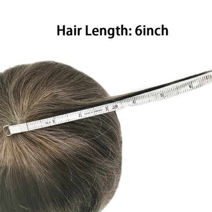 SINGA HAIR Mens Toupee Hair System 0.12mm Durable Full Poly Human Hair Piece for Men Full Skin Clear Poly Mens Toupee All V-looped Hairpiece For Men