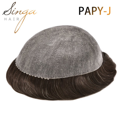 SINGA HAIR US Stock Toupee for Mens Full PU Injected Human Hairpiece for Men Durable Mens Hair System|Fast Shipping USA